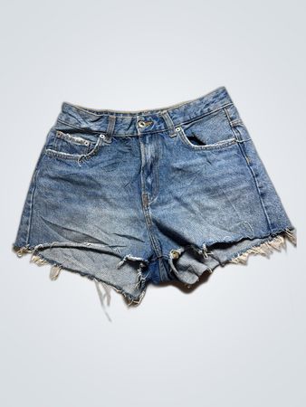 Bershka High Waist Denim Shorts