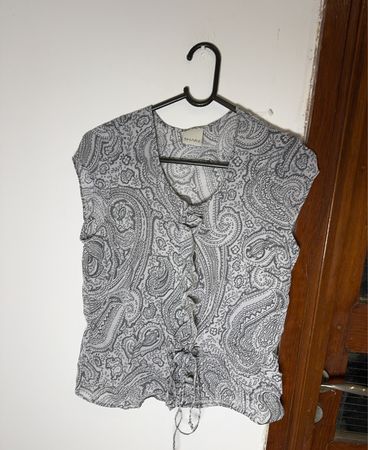 Share Paisley Gray Blouse