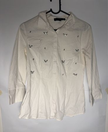 Manton White Embroidered Shirt