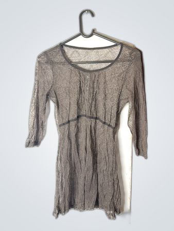 Gray Sheer Dress