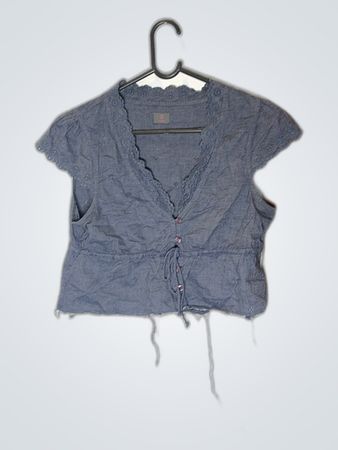 Blue Cropped Top