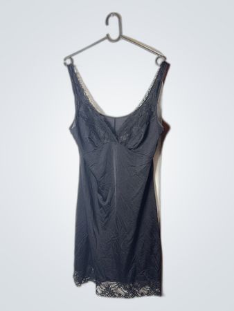 Black Lace Trim Chemise