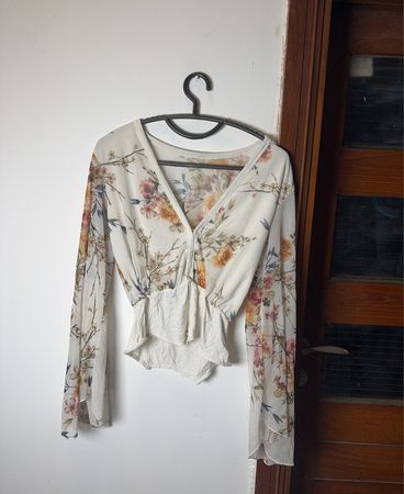 Floral Long-Sleeve Top