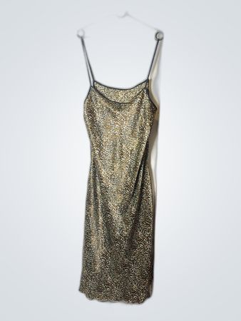 Gold and Black Dress