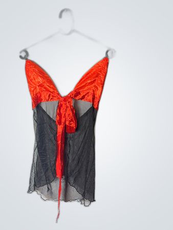 Sheer Black and Red Lingerie
