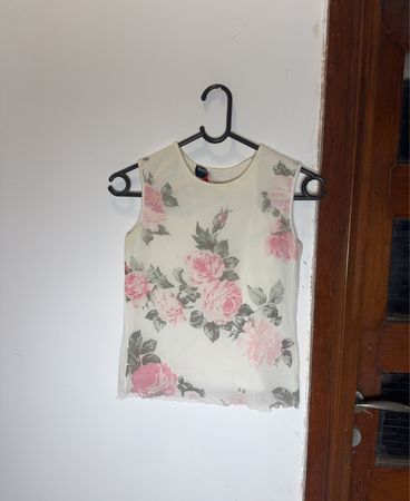 Mariella Burani Floral Sleeveless Top