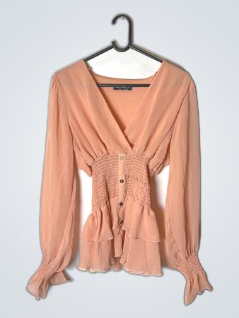 Peach Long Sleeve Top
