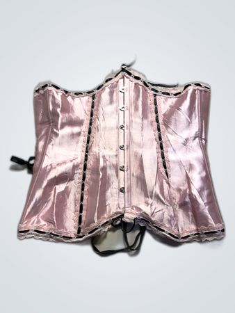 Pink Satin Corset