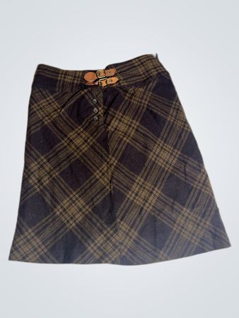 Stepin Out Plaid Mini Skirt