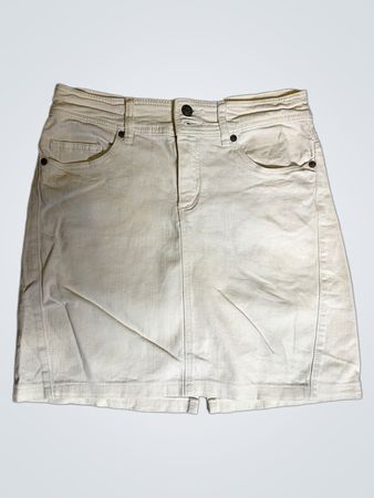 KappAhl White Denim Skirt