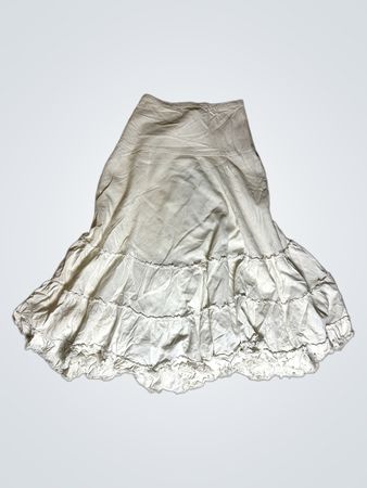 White Flared Skirt
