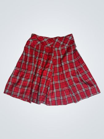 Red Plaid Skirt