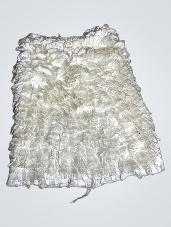 Unbranded White Ruffled Mini Skirt