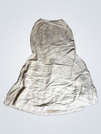White Linen Skirt