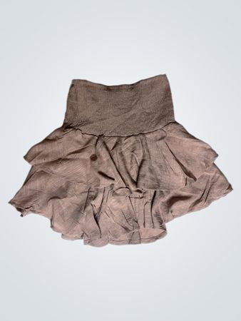 Brown Ruffled Skirt