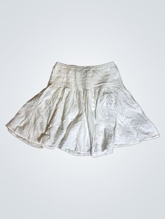 Blue Seven Girls White Pleated Mini Skirt