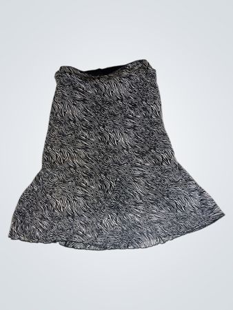 CAZA Zebra Print Skirt