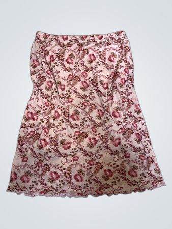 Pink Floral Skirt