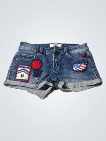 ONLY Jeans-Shorts mit Patches