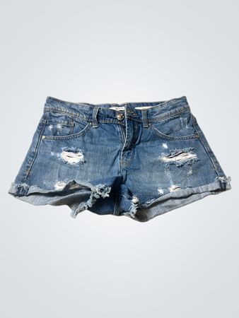 Stradivarius Destroyed-Jeansshorts