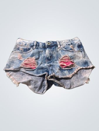 Distressed-Denim-Shorts