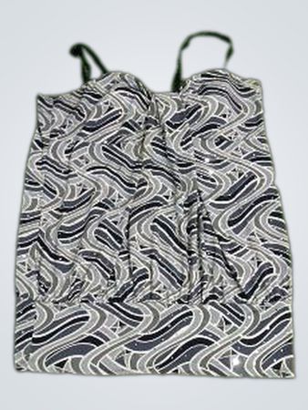studio 1940 Damen Tanktop in Schwarz & Grau mit Muster