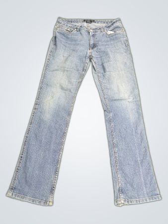 Roadrunner Jeans Damen Bootcut Hellblau Denim-Jeans Größe 10