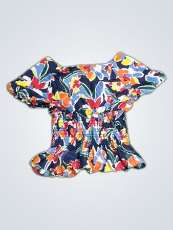 Lauren Ralph Lauren Petite Seidenbluse mit Blumenmuster