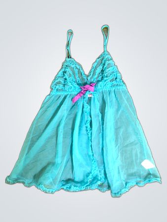 La Senza Blue Mesh Chemise