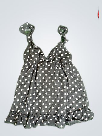 Gray Polka Dot Dress