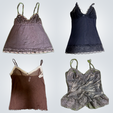 Y2K Lace Trim Camisoles