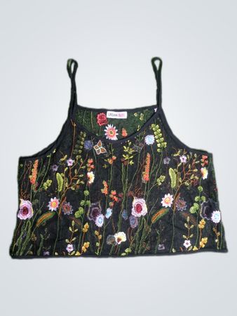 Urban Bliss Floral Embroidered Cami Top