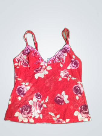 Red Floral Camisole