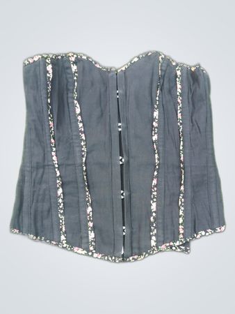 Black Floral Corset