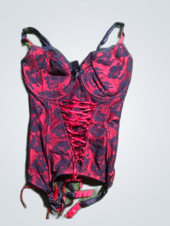 Ann Summers Red Lace-Up Corset