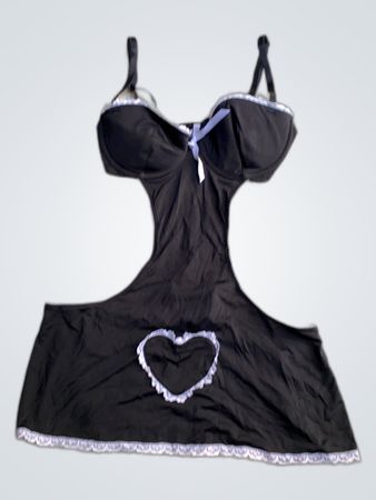 Ann Summers Black Lace Trim Chemise