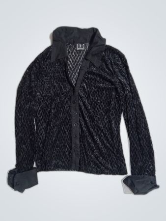 I.N.C International Concepts Black Printed Blouse