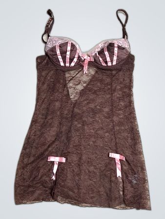Brown Lace Chemise