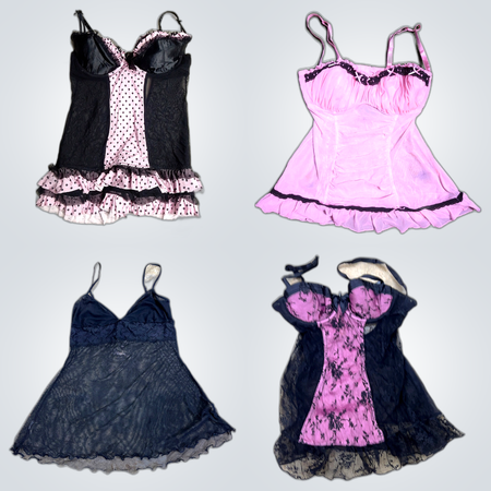 La Senza Y2K Lace Trim Camisoles