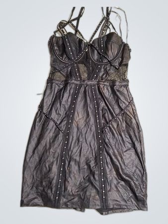 Ann Summers Black Strappy Bustier Top
