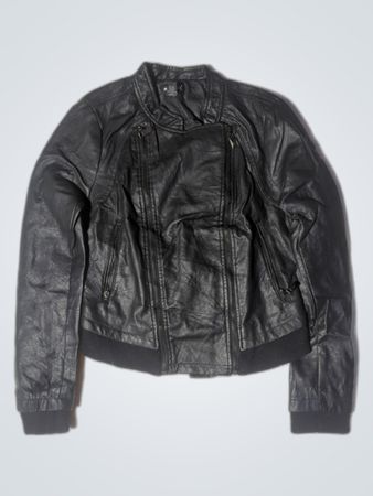 Wet Seal Black Leather Jacket