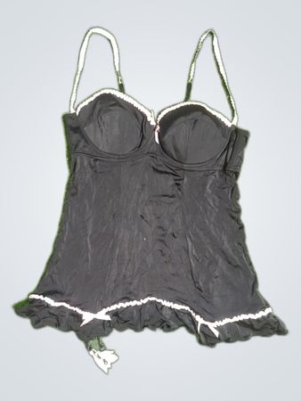Black Lace Bustier Top