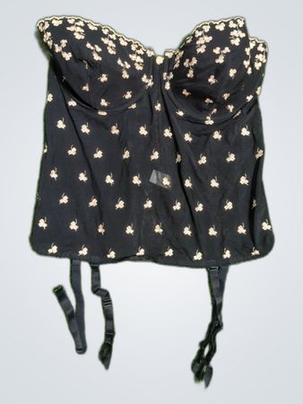 Black Floral Corset