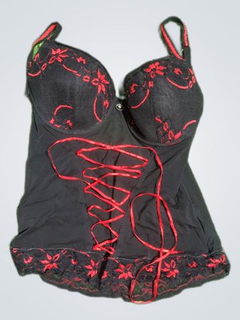 Closer Lace-Trimmed Corset Top