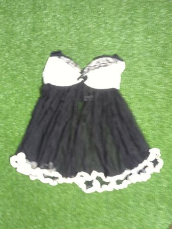 Ann Summers Black Lace Slip Dress