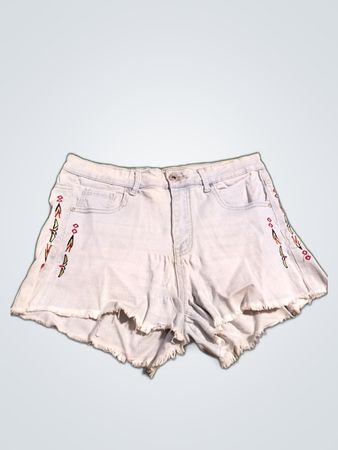 White Denim Shorts