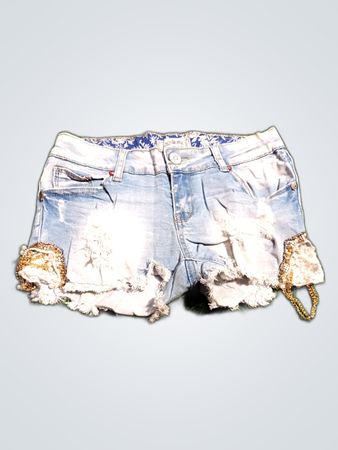 Simply Chi Distressed Denim Shorts