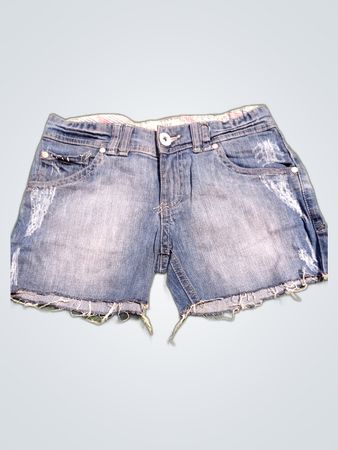 Distressed Denim Shorts