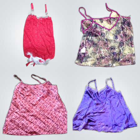 Colourfull net tops
