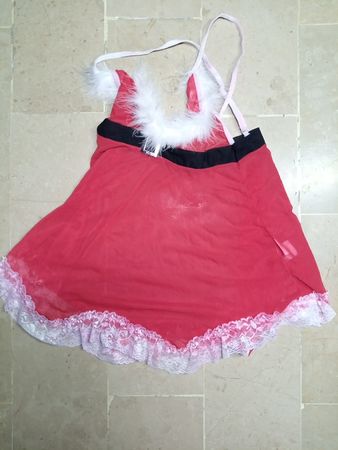 Victoria's Secret Red Santa Babydoll Lingerie